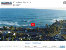 Tablet Screenshot of coastalshoresrealty.com